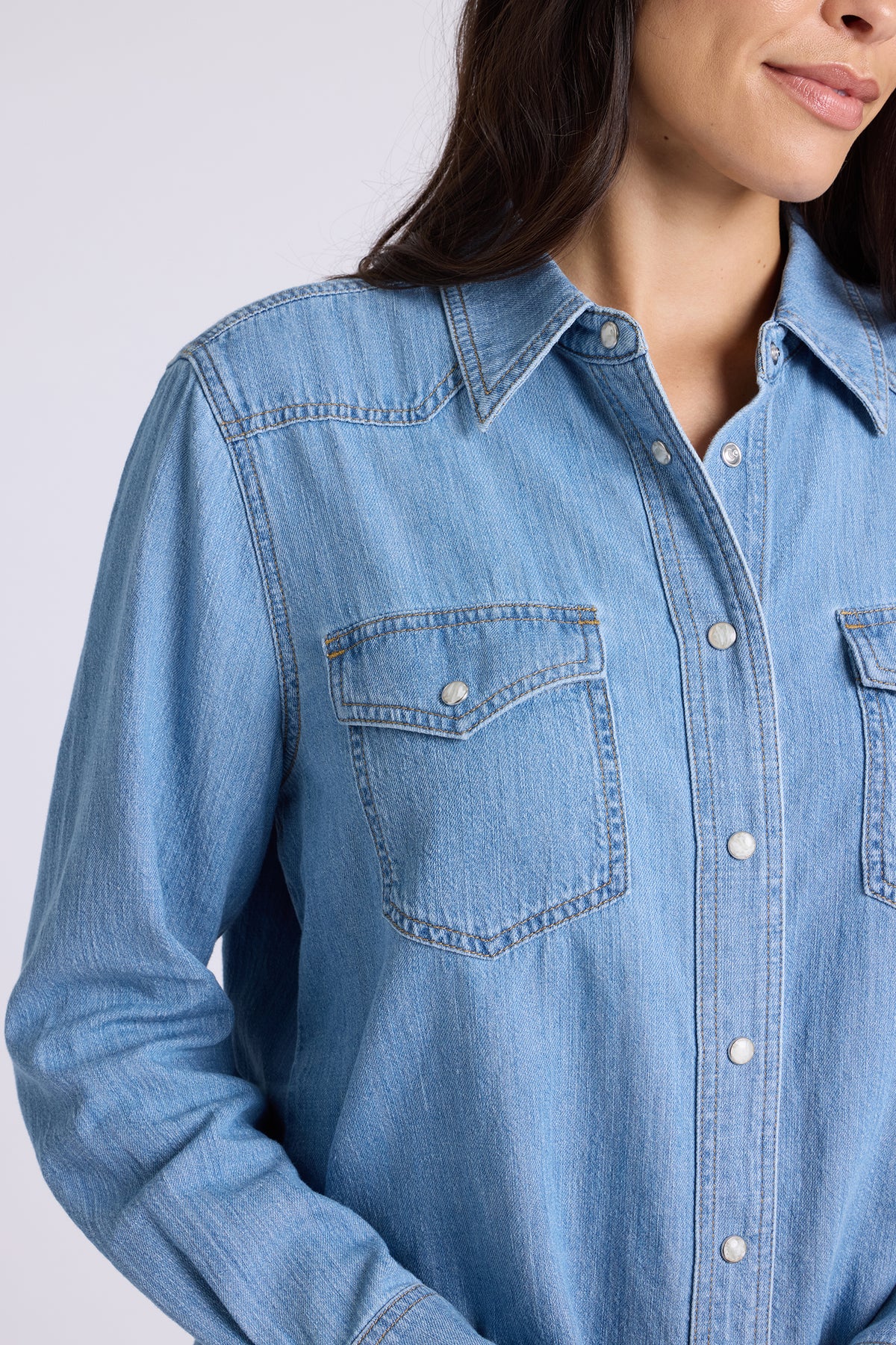 NYDJ Classic Denim Shirt  - Alyssum