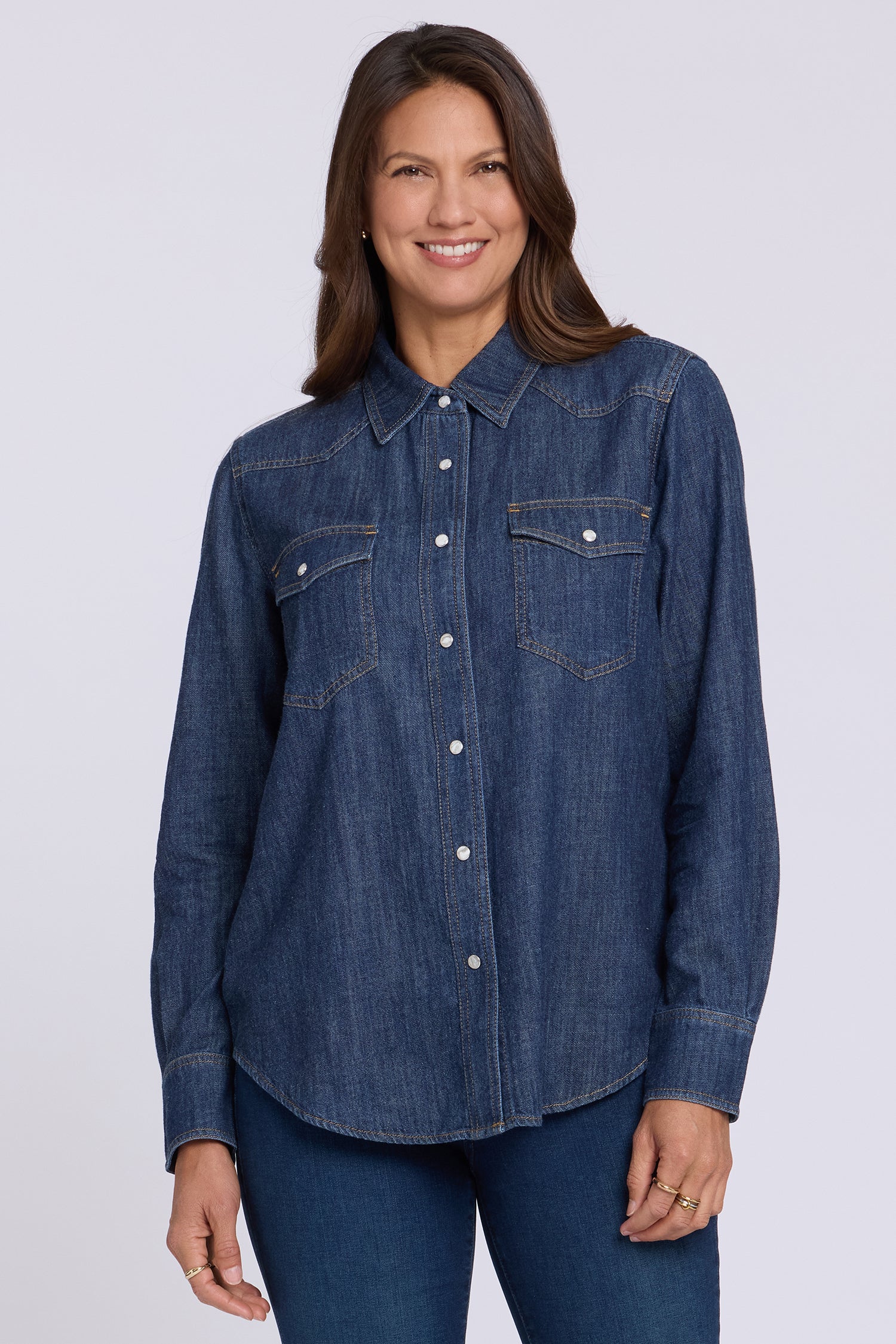 NYDJ Classic Denim Shirt  - Skylark