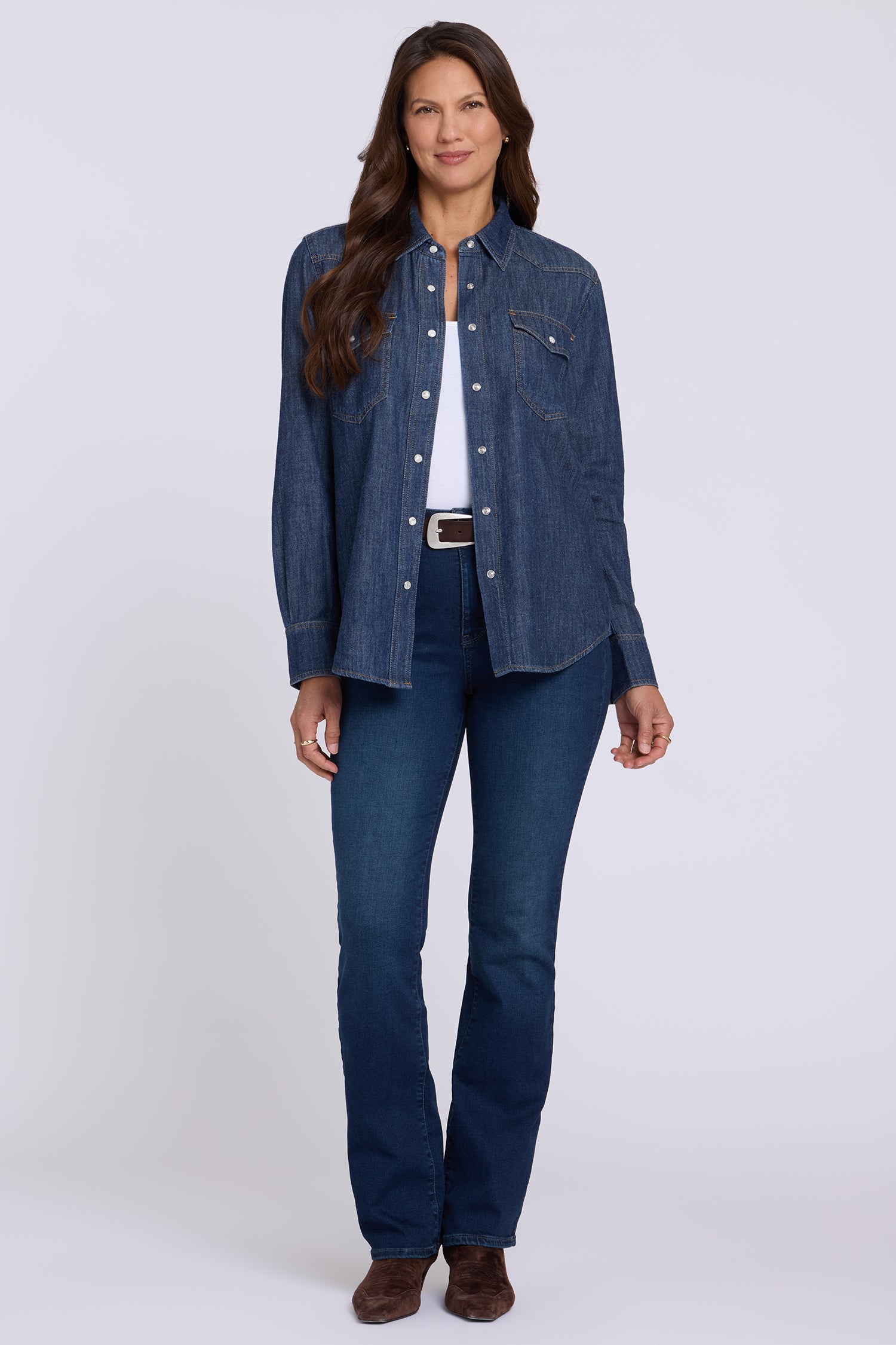 NYDJ Classic Denim Shirt  - Skylark