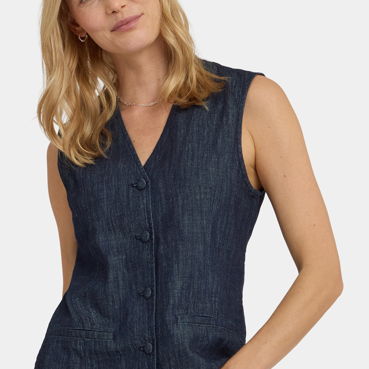 Denim Vest - Dark Indigo
