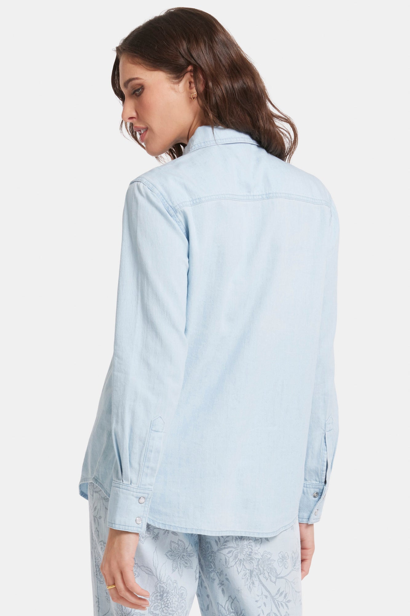 NYDJ Classic Denim Shirt  - Icy Lagoon