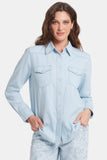 NYDJ Classic Denim Shirt  - Icy Lagoon