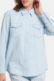 NYDJ Classic Denim Shirt  - Icy Lagoon