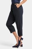 NYDJ Relaxed Drawstring Cargo Pull-On Pants  - Overdye Black