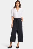 NYDJ Whitney Crop Pull-On Cargo Pants   - Overdye Black