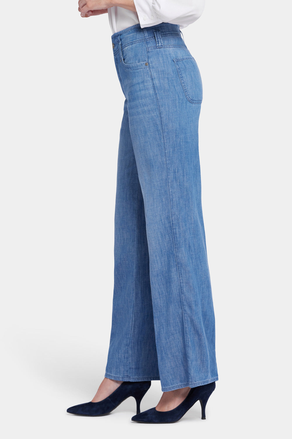 NYDJ Teresa Wide Leg Jeans With High Rise - Corfu