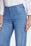 NYDJ Teresa Wide Leg Jeans With High Rise - Corfu