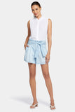 NYDJ Paper Bag Shorts With High Rise - Oceanfront
