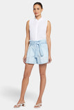 NYDJ Paper Bag Shorts With High Rise - Oceanfront