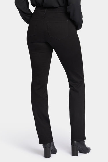 NYDJ Marilyn Straight Jeans  - Black