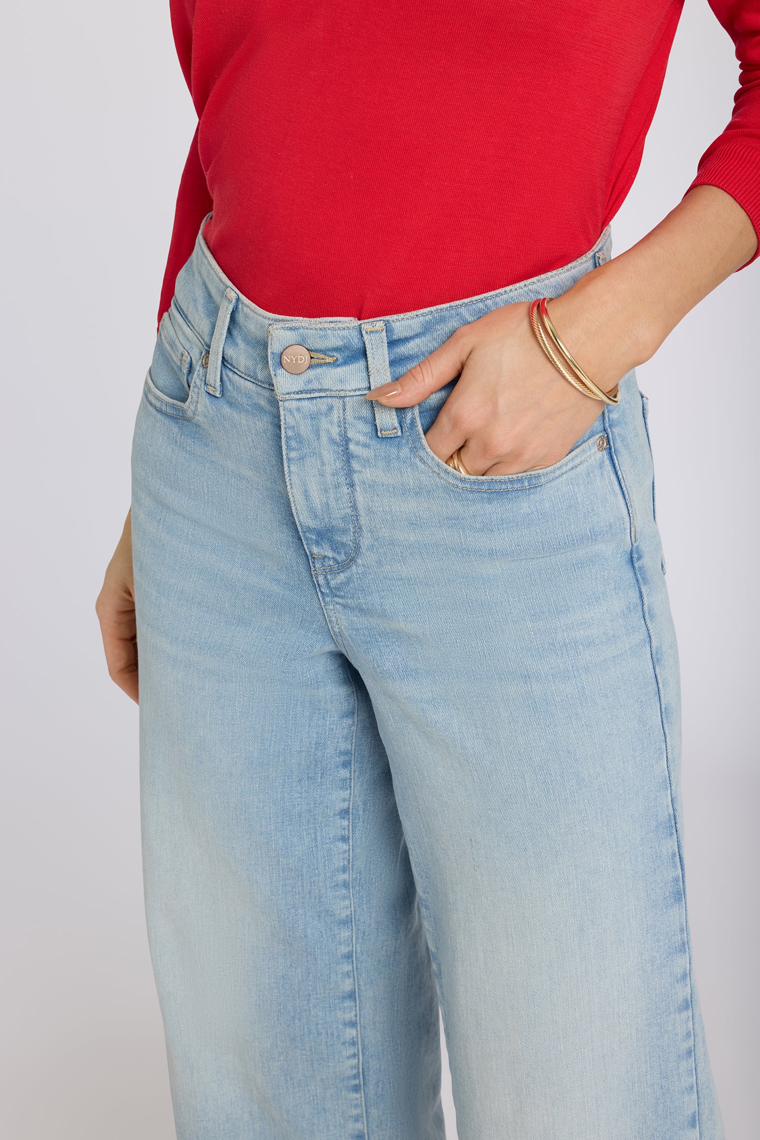 Teresa Wide Leg Ankle Jeans In Re-New™ Denim With 3