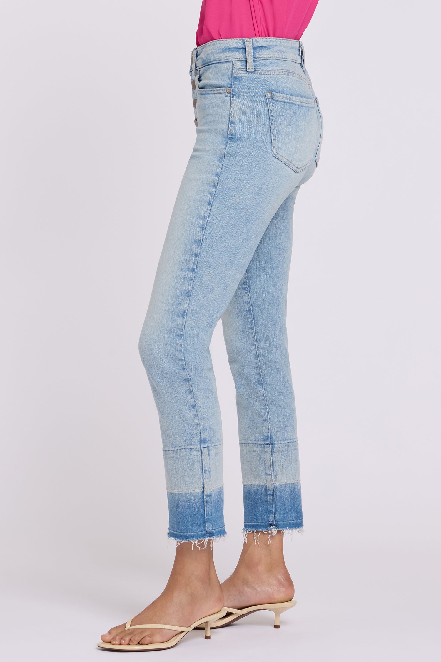 Sheri Slim Straight Ankle Jeans In Re-New™ Denim With High Rise