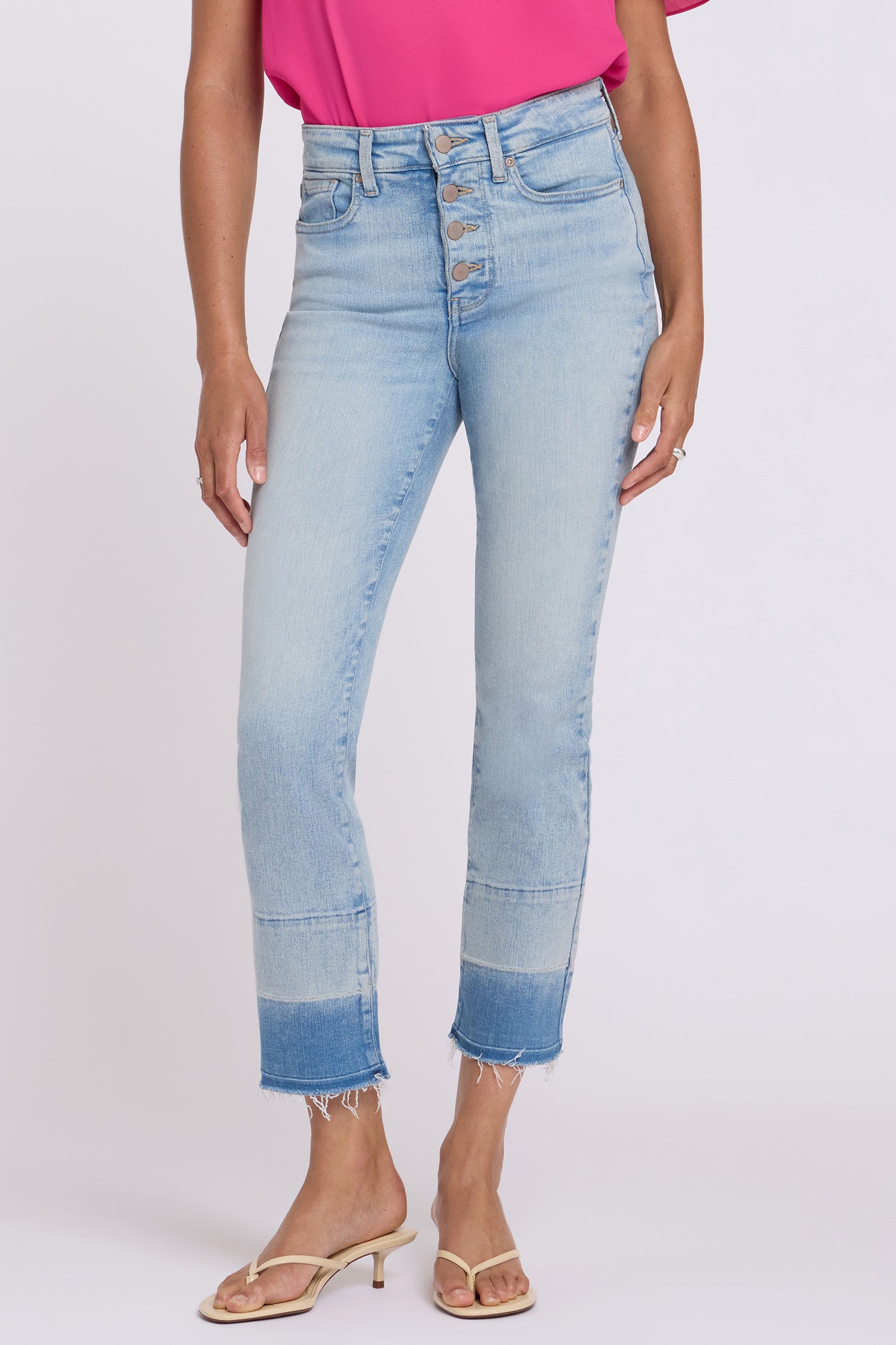 Sheri Slim Straight Ankle Jeans In Re-New™ Denim With High Rise