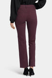 NYDJ Marilyn Straight Jeans With High Rise And 31" Inseam - Bridge Cherry Stripe