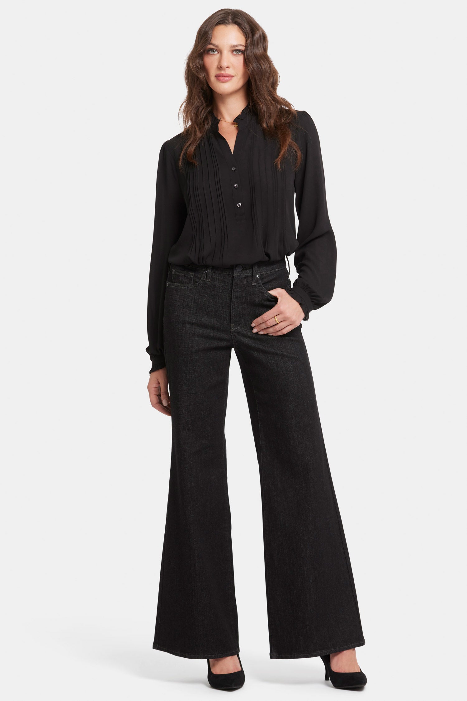 Mia Palazzo Jeans With High Rise - Eternity