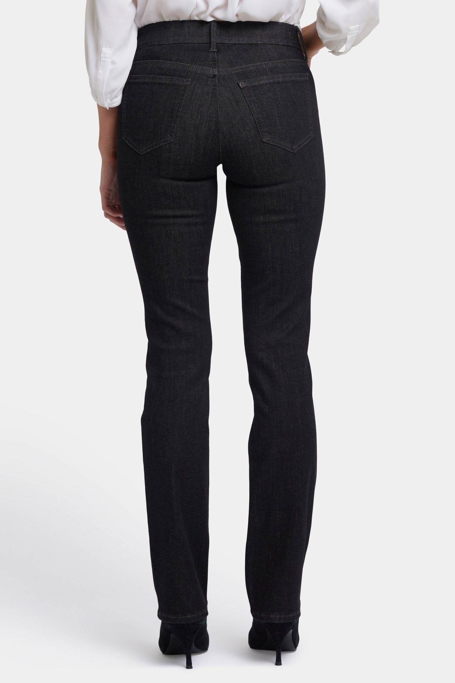 Waist-Match™ Marilyn Straight Jeans In Long Inseam - Eternity Black | NYDJ