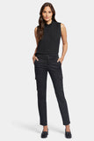 NYDJ Sheri Slim Jeans With Cargo Pockets - Garden Ranch