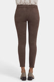 NYDJ Basic Legging Pants In Stretch Faux Suede - Coffee Bean