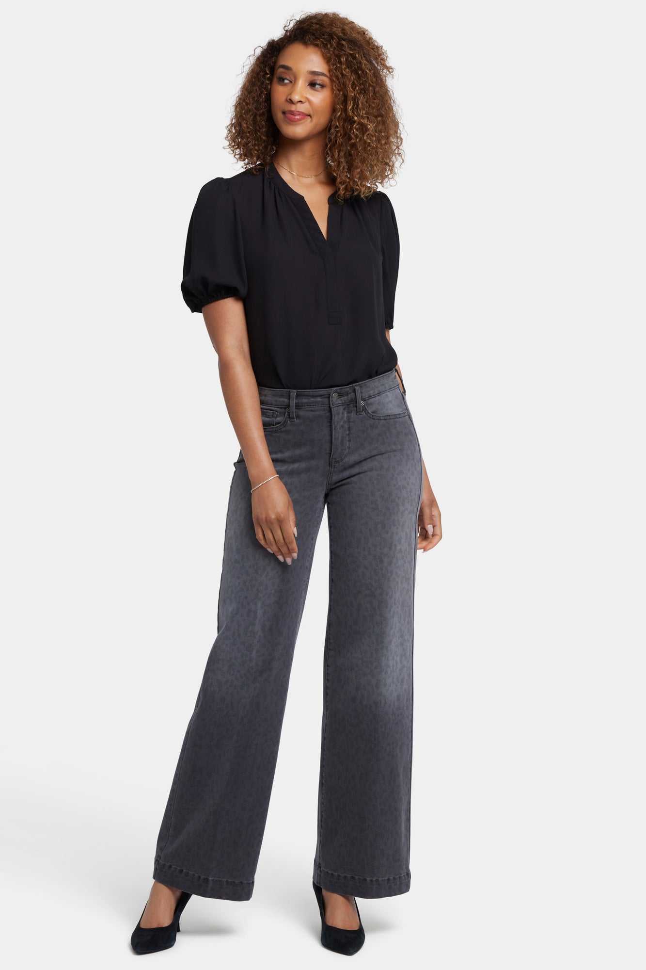 NYDJ Teresa Wide Leg Jeans With 1 1/2