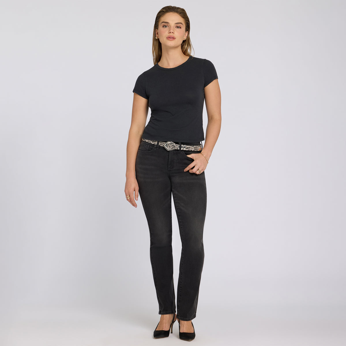 NYDJ Waist-Match™ Marilyn Straight Jeans  - Arch Rock