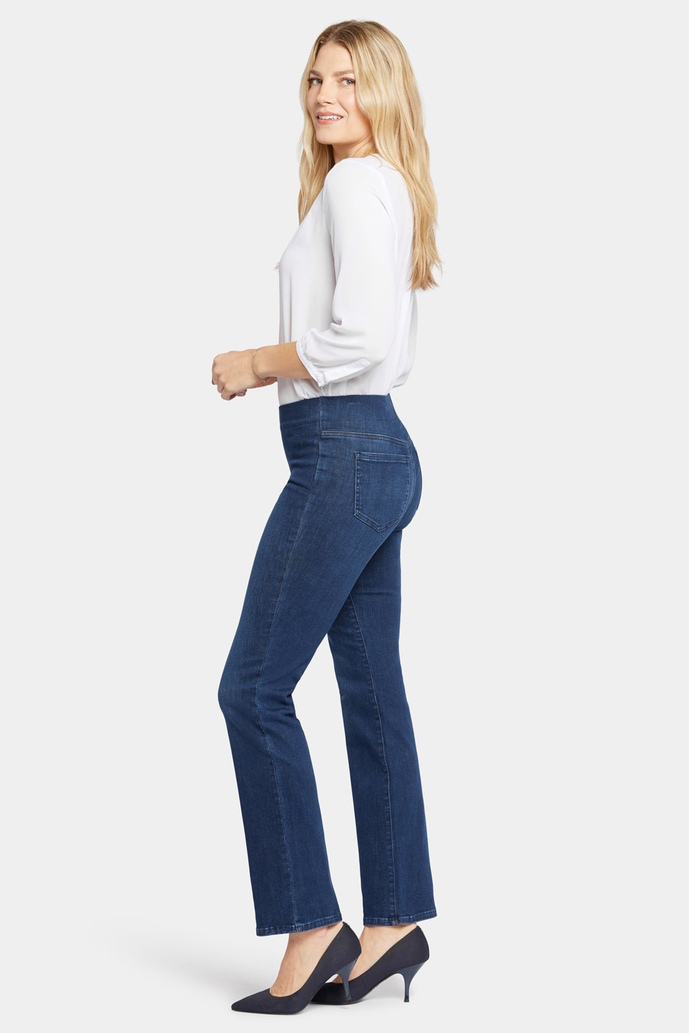 NYDJ Pull-on Straight Jeans  - Marvelous