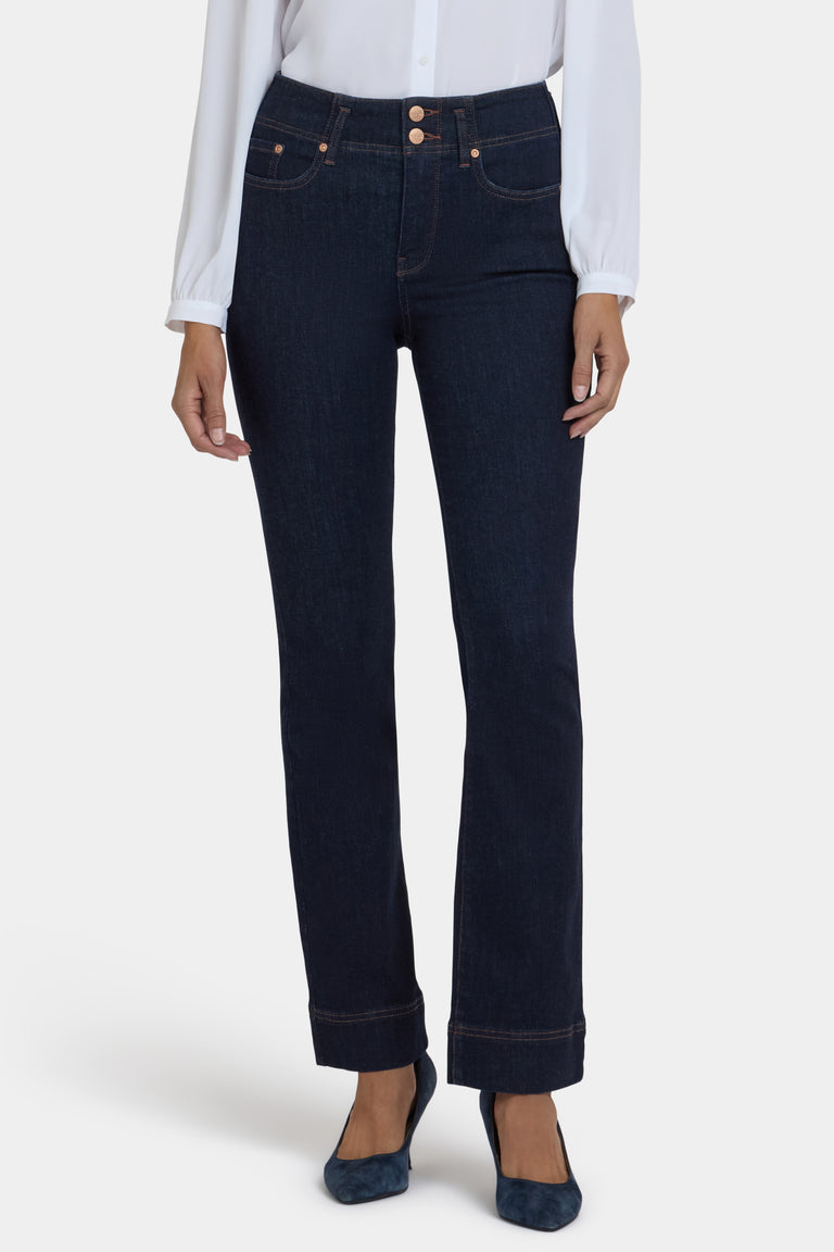 NYDJ Barbara Bootcut Jeans With High Rise And Double-Button Waistband - Magical