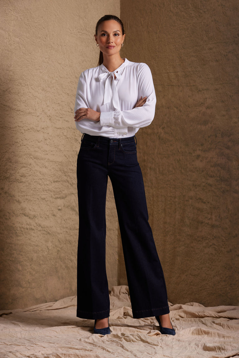 NYDJ Teresa Wide Leg Jeans With 1 1/2