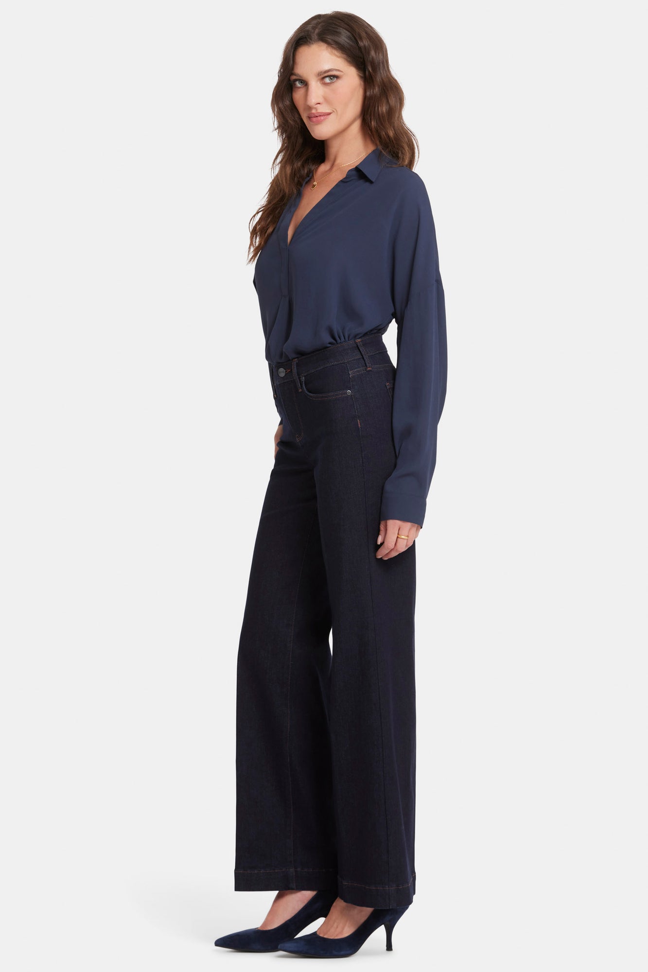 NYDJ Teresa Wide Leg Jeans With 1 1/2