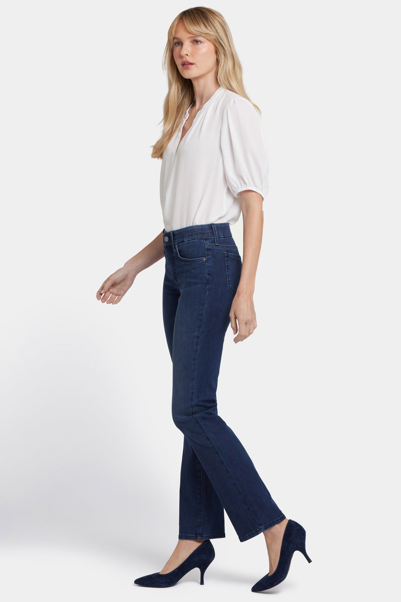 NYDJ Waist-Match™ Marilyn Straight Jeans In Long Inseam  - Basin