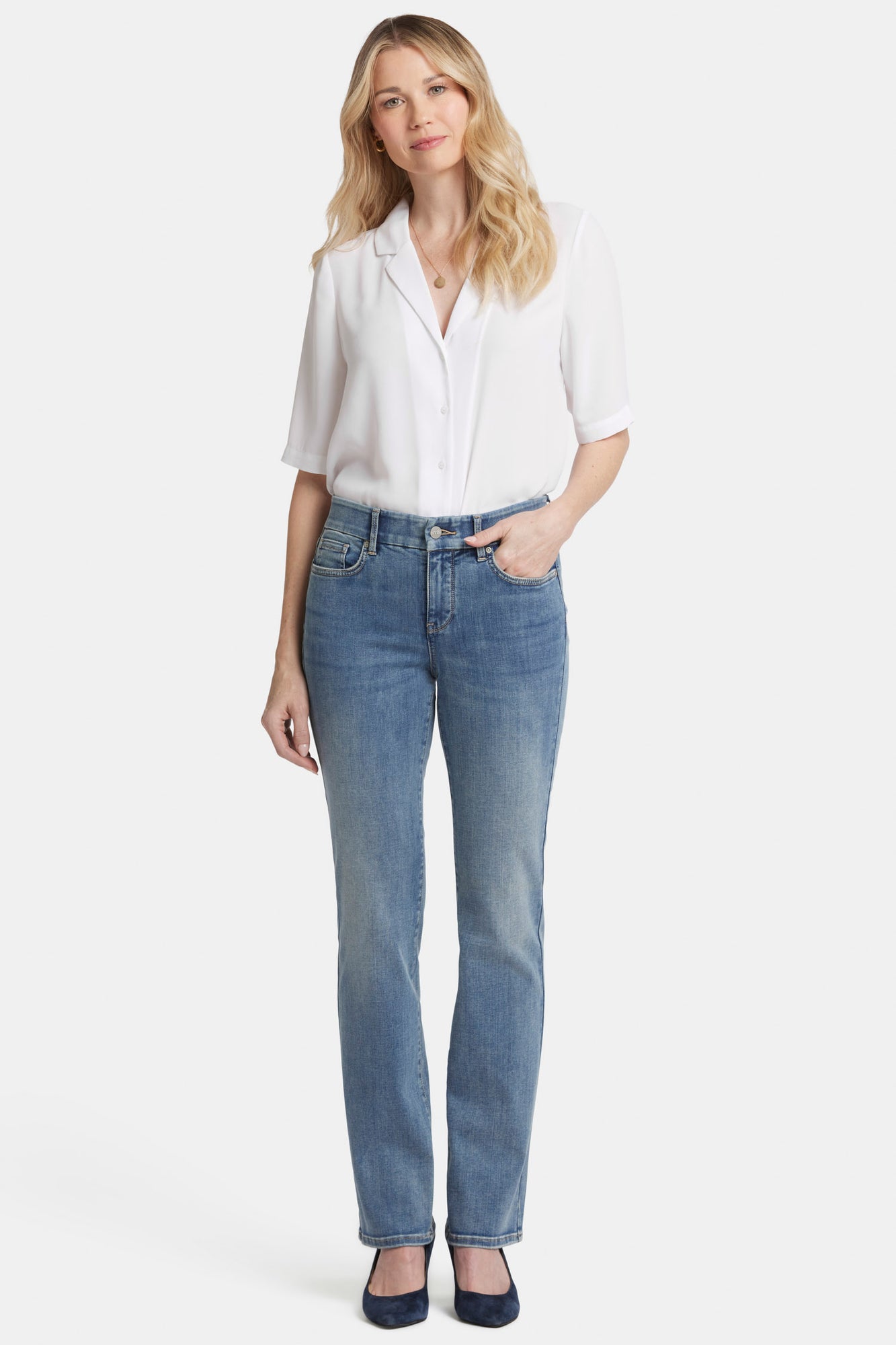 NYDJ Waist-Match™ Marilyn Straight Jeans  - Indigo Stream