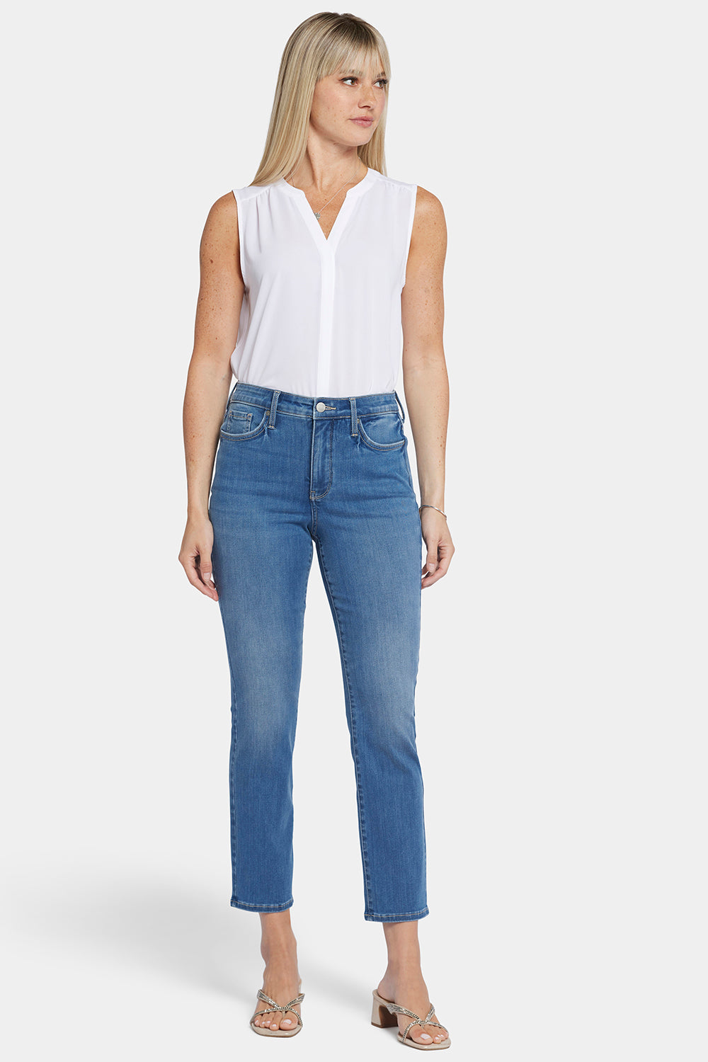 Curve Shaper™ Sheri Slim Ankle Jeans With High Rise - Blue Water