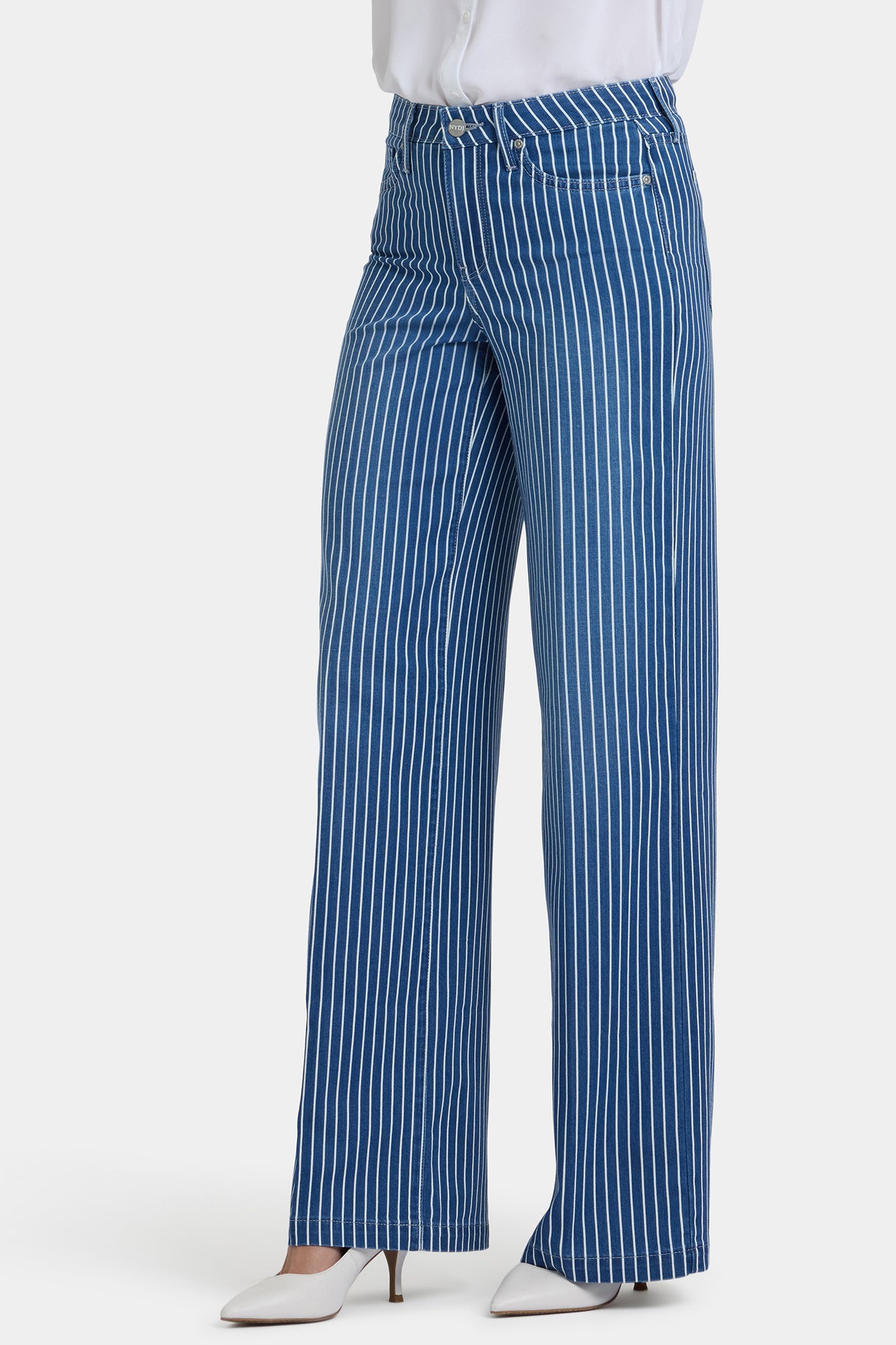 NYDJ Teresa Wide Leg Jeans  - Marseille Stripe