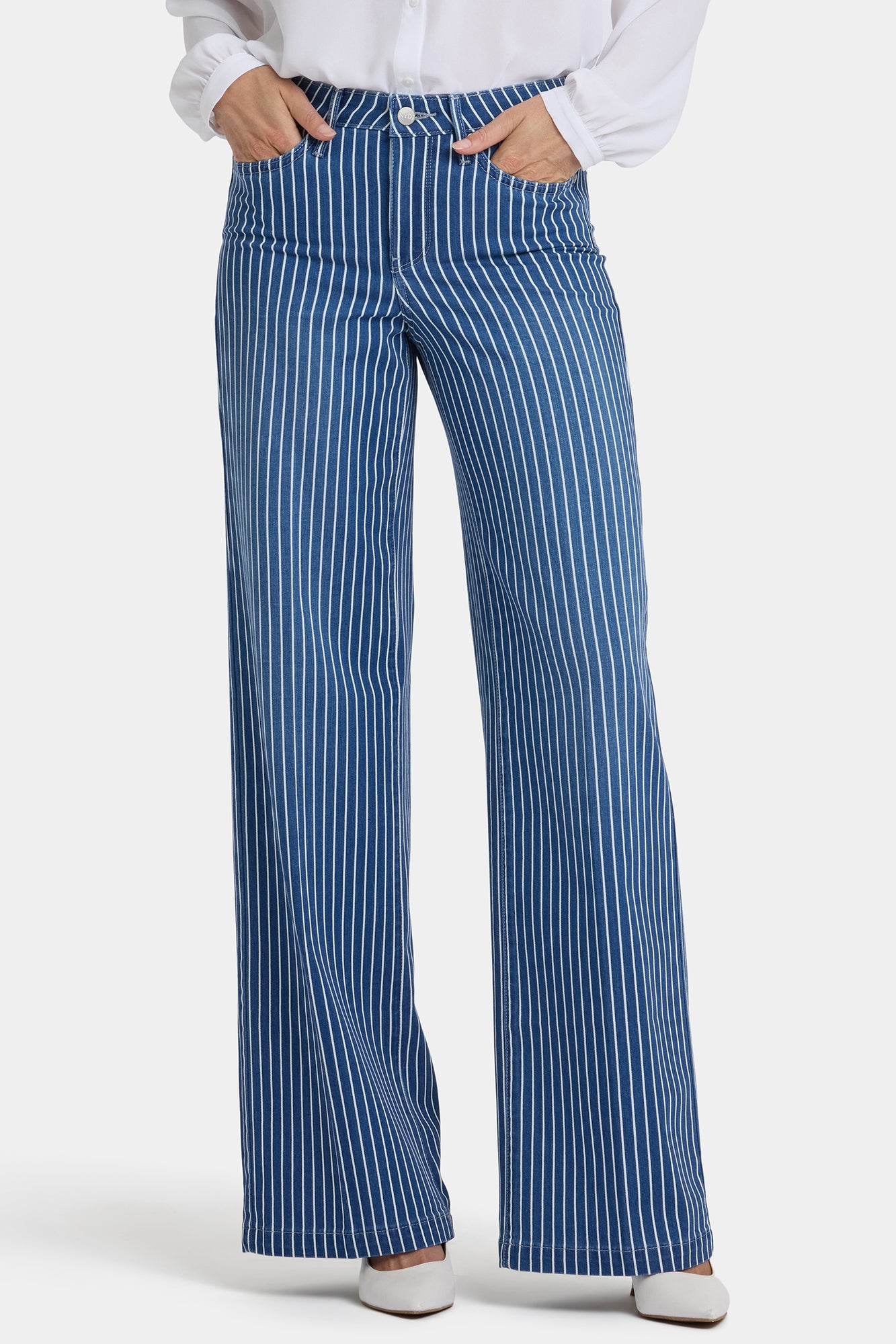NYDJ Teresa Wide Leg Jeans  - Marseille Stripe