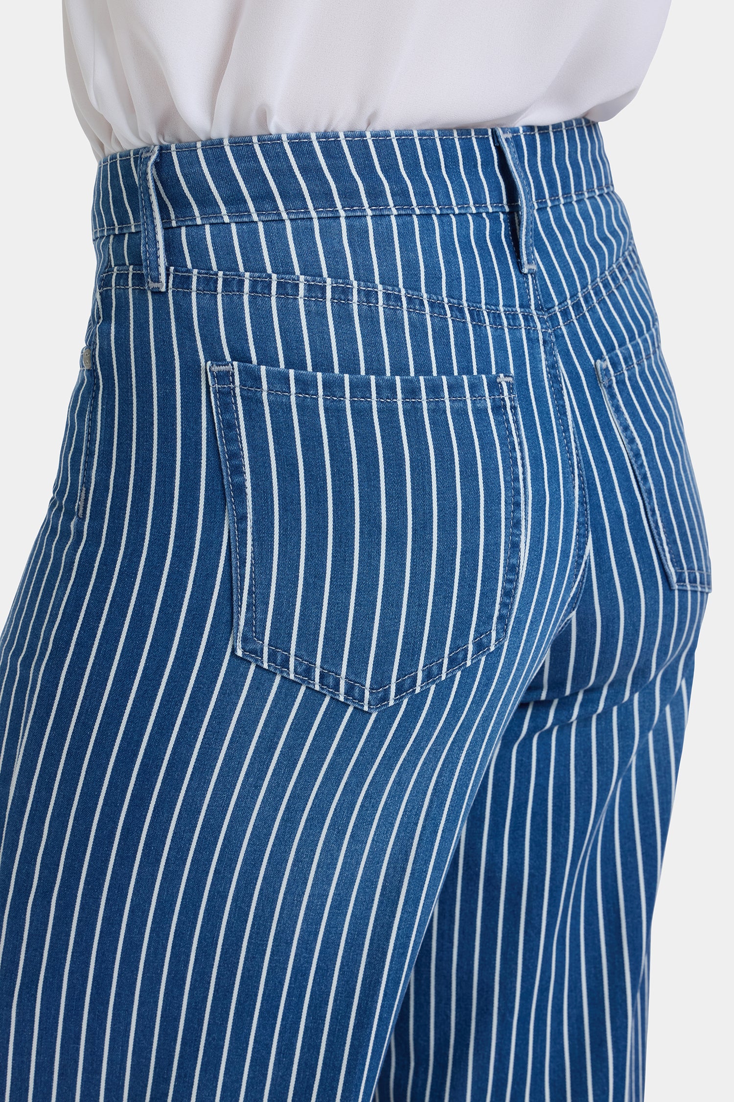 Teresa Wide Leg Jeans - Marseille Stripe | NYDJ