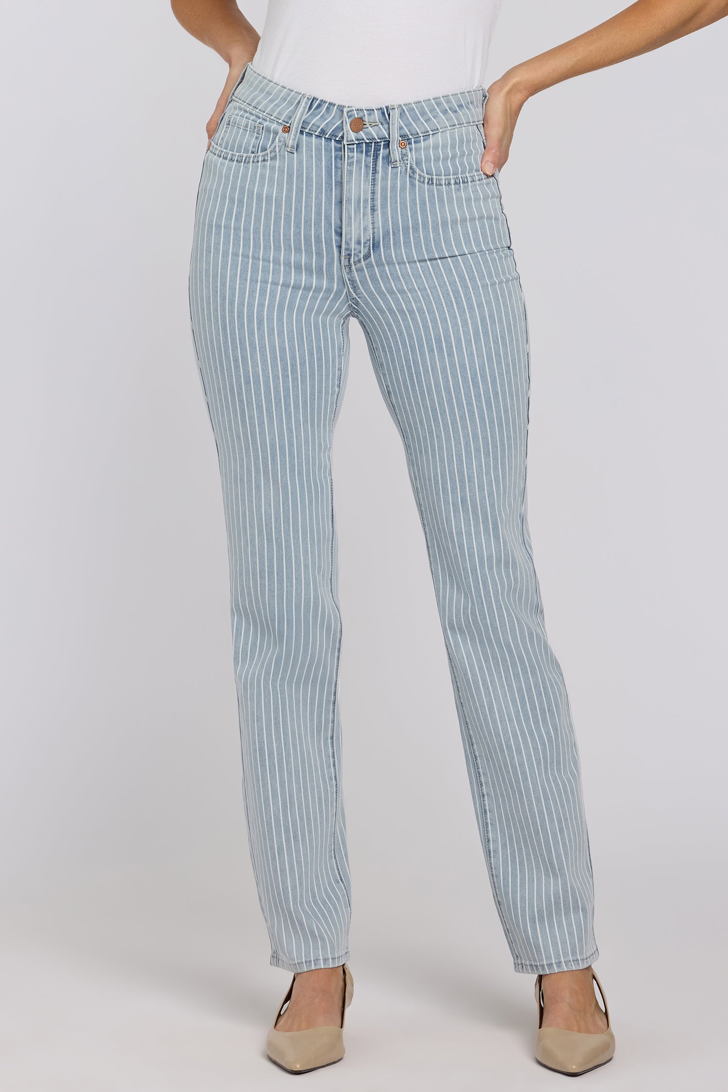 NYDJ Marilyn Straight Jeans With High Rise And 31