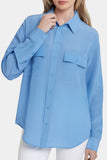 NYDJ Lauren Silk Blouse  - Pacific Coast