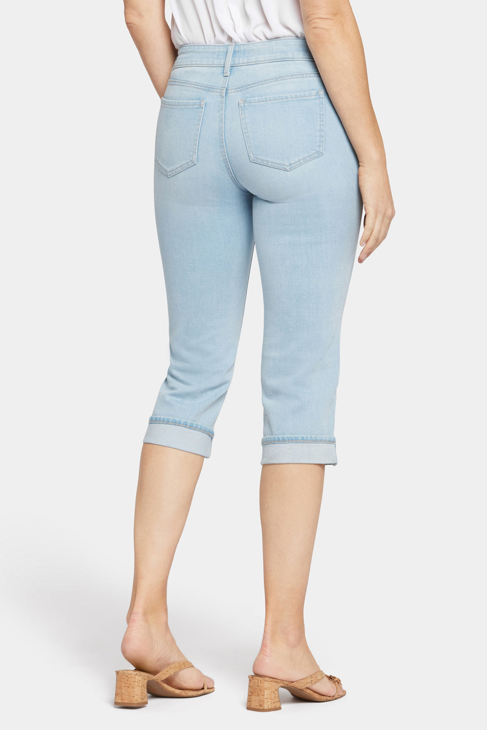 NYDJ Marilyn Straight Crop Jeans With Cuffs - Brightside
