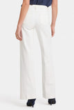 NYDJ Teresa Wide Leg Jeans With 1 1/2" Hems - Winter White