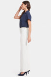 NYDJ Teresa Wide Leg Jeans With 1 1/2" Hems - Winter White