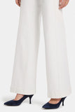 NYDJ Teresa Wide Leg Jeans With 1 1/2" Hems - Winter White