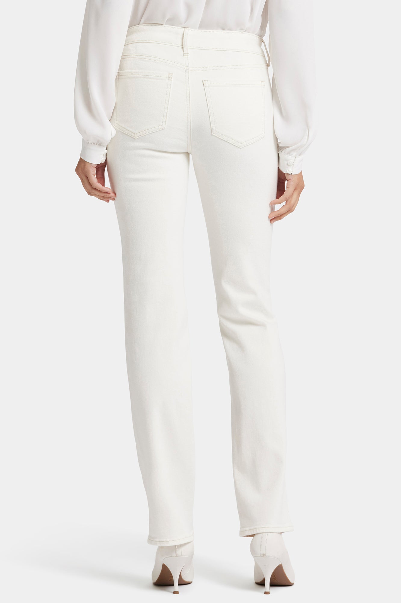 NYDJ Marilyn Straight Jeans  - Winter White