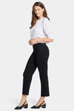 NYDJ Bailey Relaxed Straight Ankle Pull-On Jeans In Soft-Contour Denim™ - Overdye Black