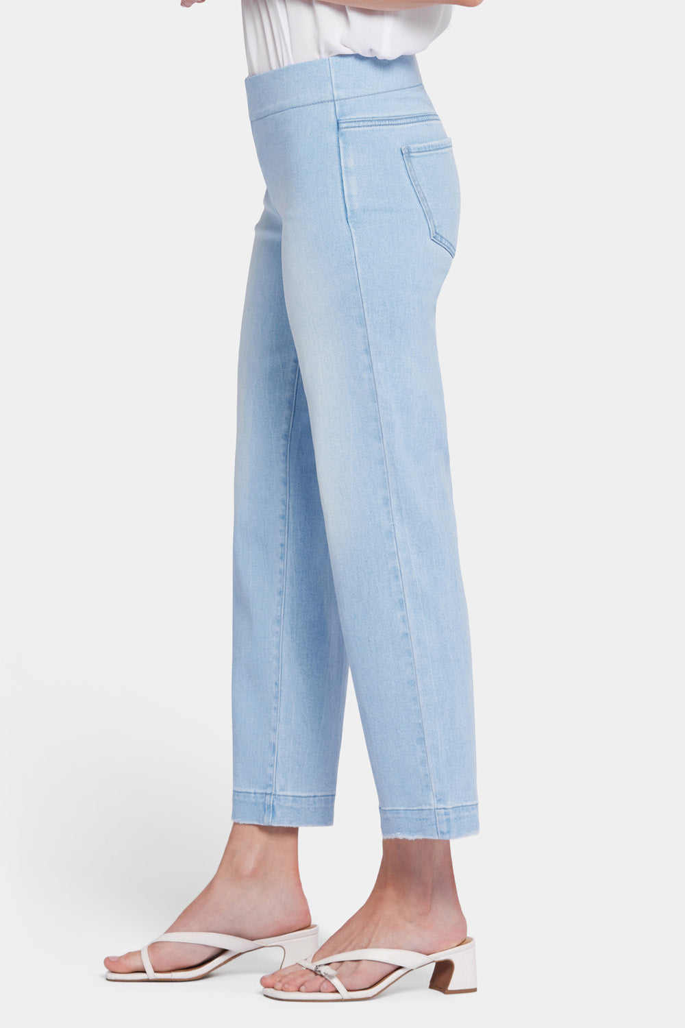 NYDJ Bailey Relaxed Straight Ankle Pull-On Jeans In Soft-Contour Denim™ - Santorini