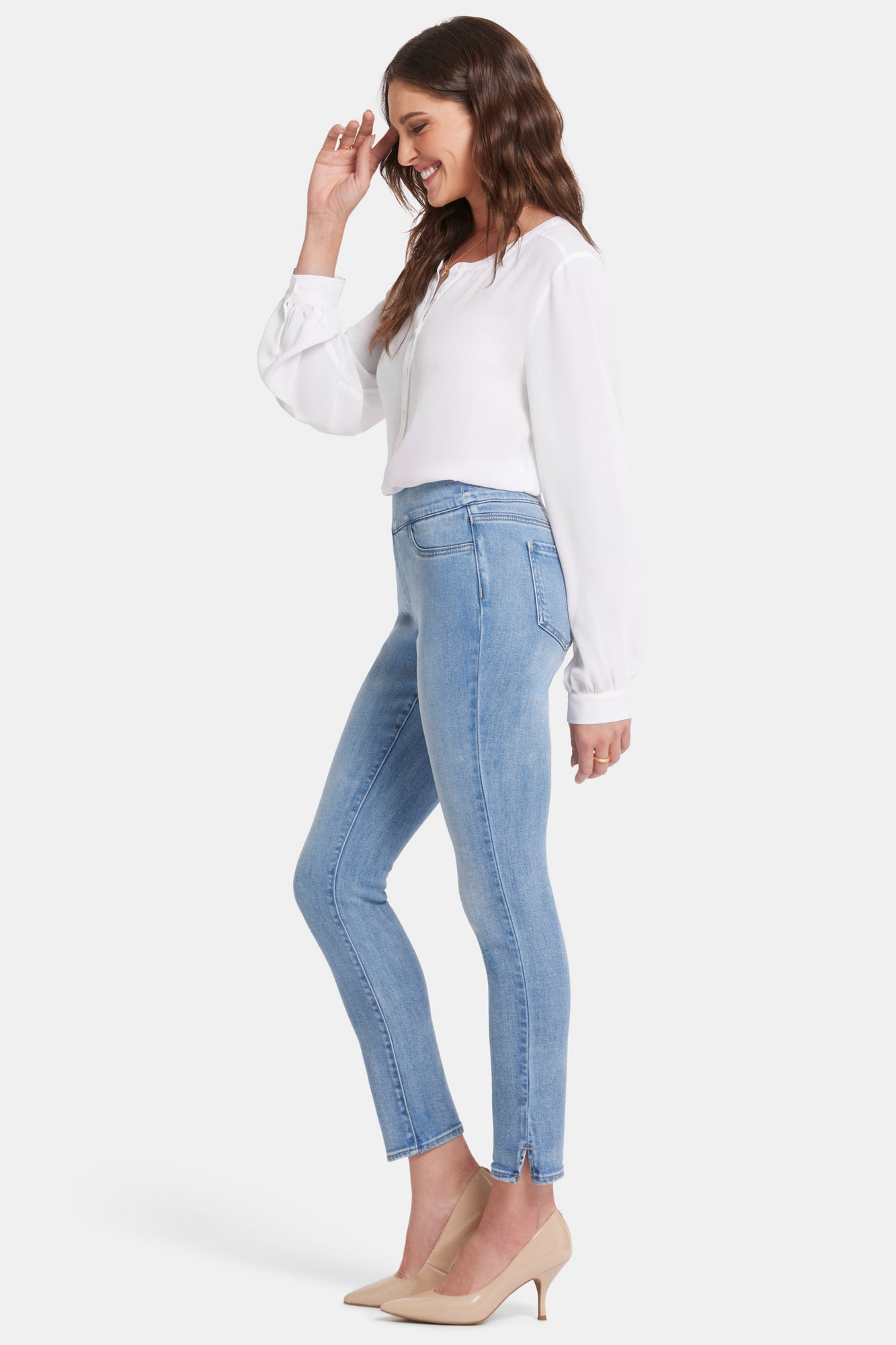 NYDJ Alina Skinny Pull-On Jeans In Soft-Contour Denim™ - Blue Valley