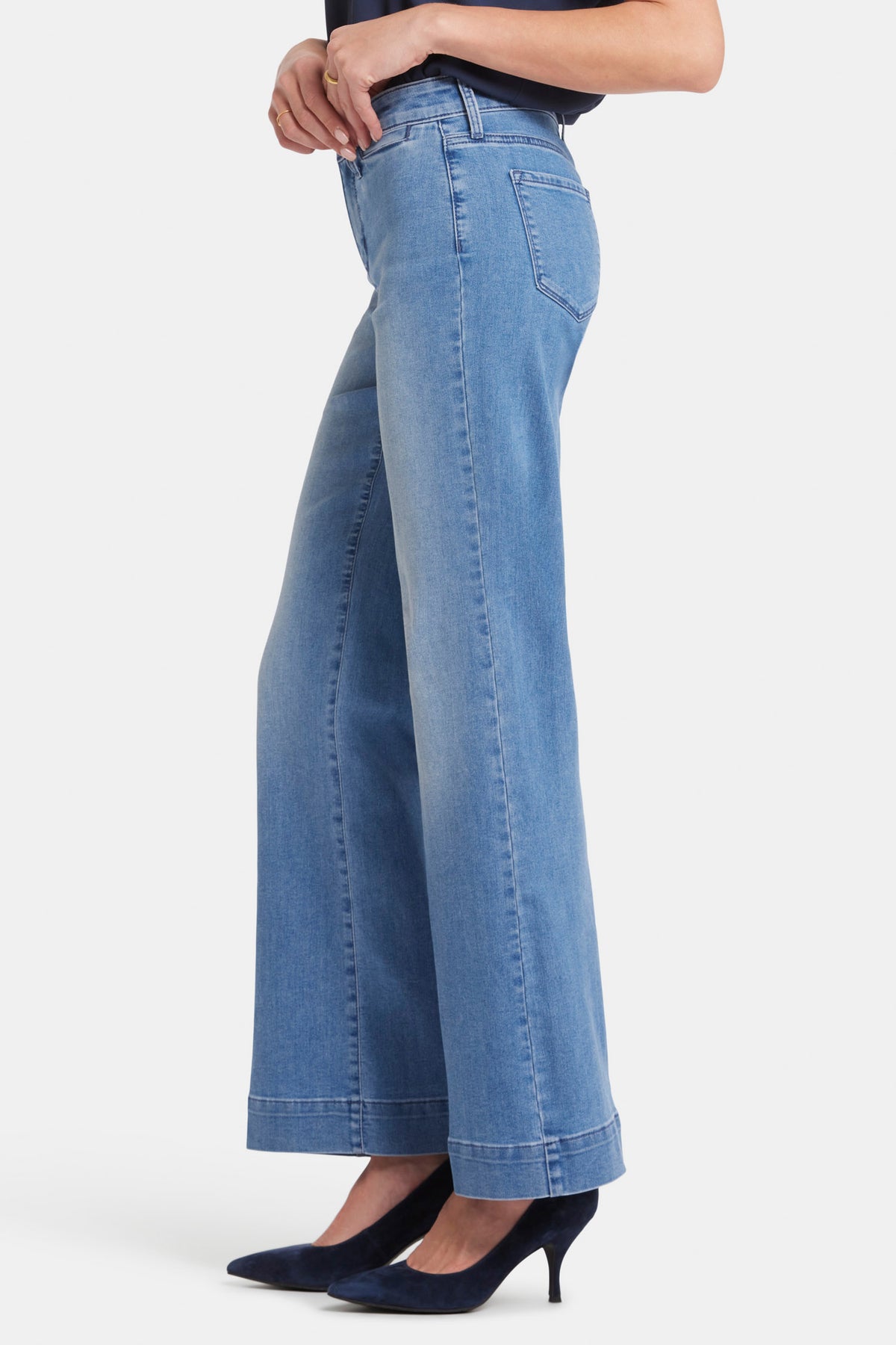 NYDJ Teresa Trouser Wide-Leg Jeans  - Everly