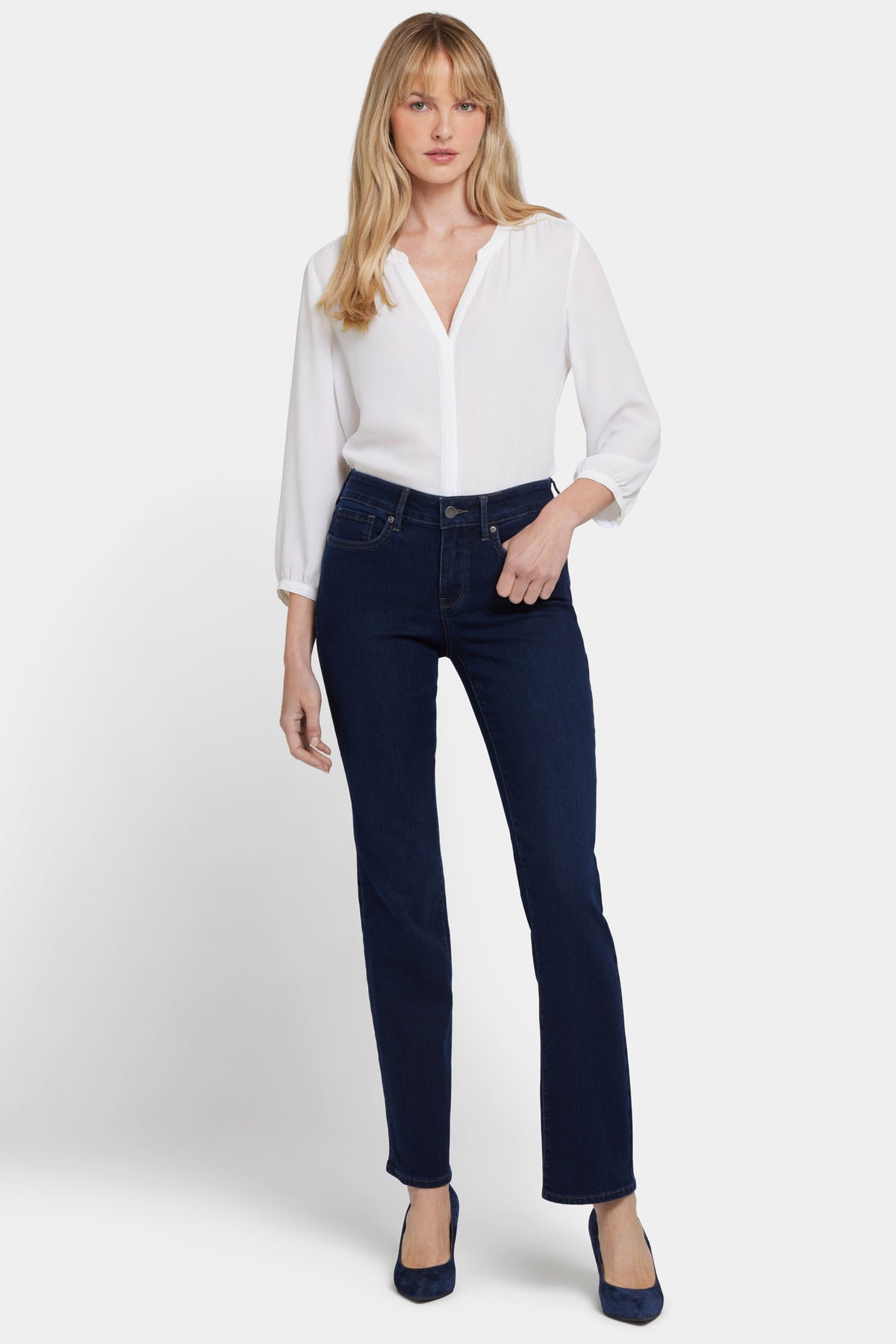 NYDJ Marilyn Straight Jeans  - Burbank Wash
