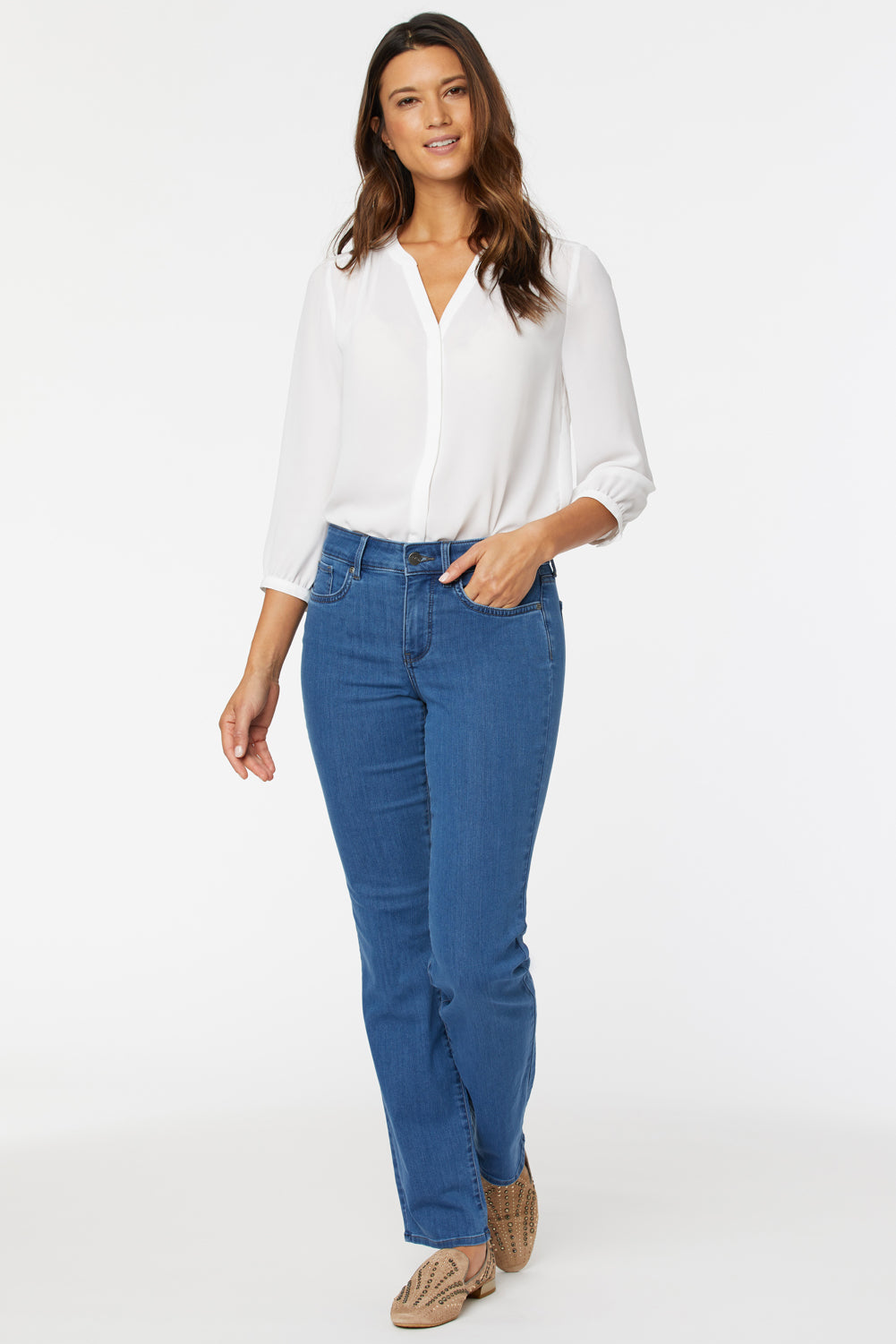 NYDJ Marilyn Straight Jeans  - Monrovia