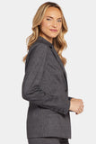 NYDJ Classic Blazer Jacket  In Ponte Knit - Mondo Herringbone