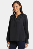 NYDJ Melody Blouse  - Black