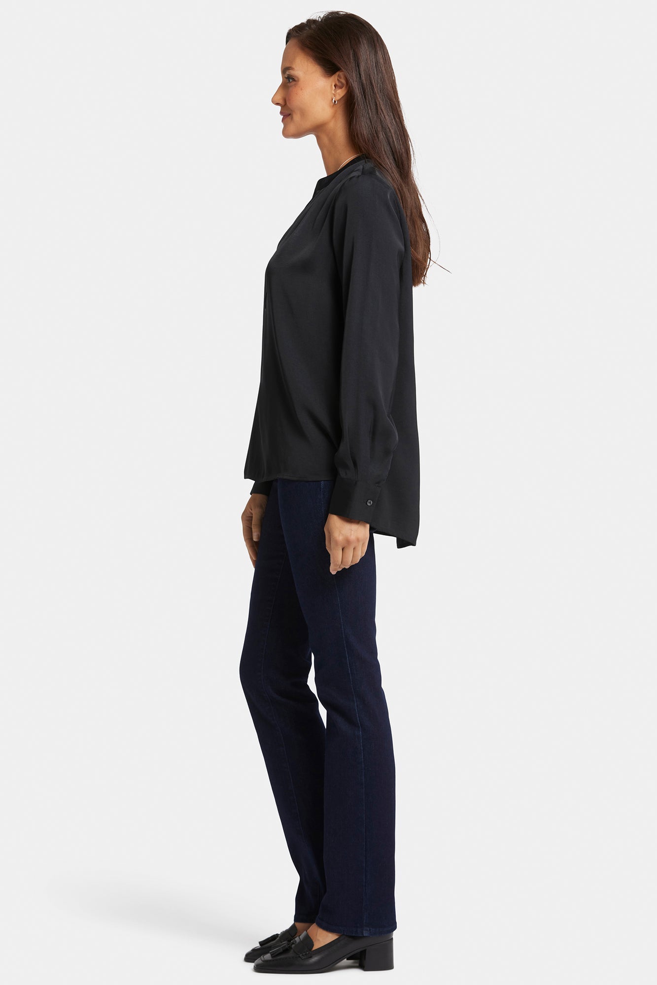 NYDJ Melody Blouse  - Black